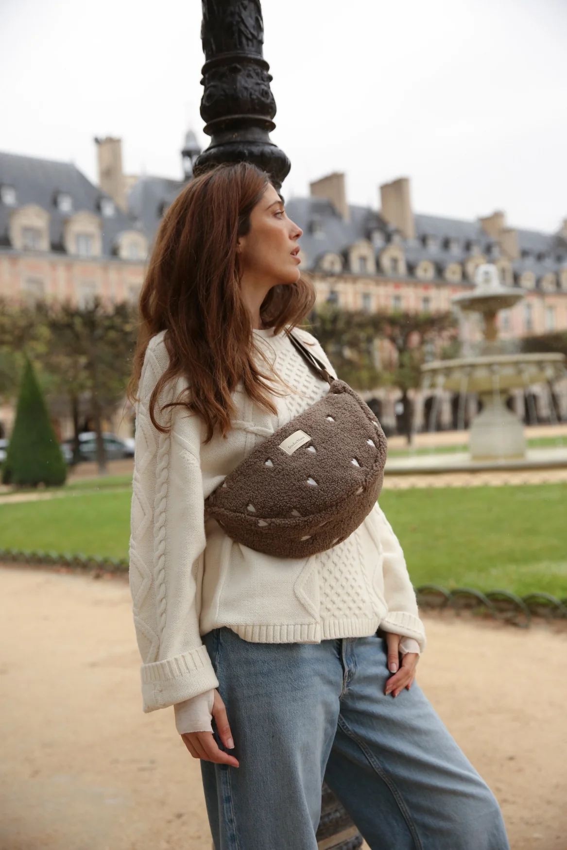 Teddy Adult Fanny Pack | Brown Hearts - Image 7