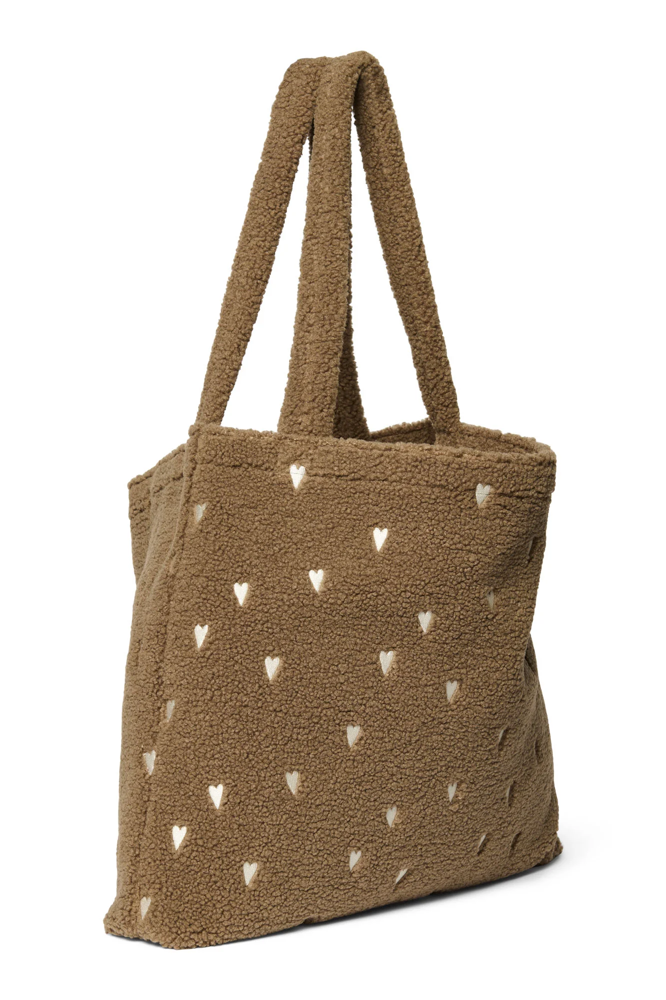 Teddy Mom Bag | Brown Hearts - Image 6