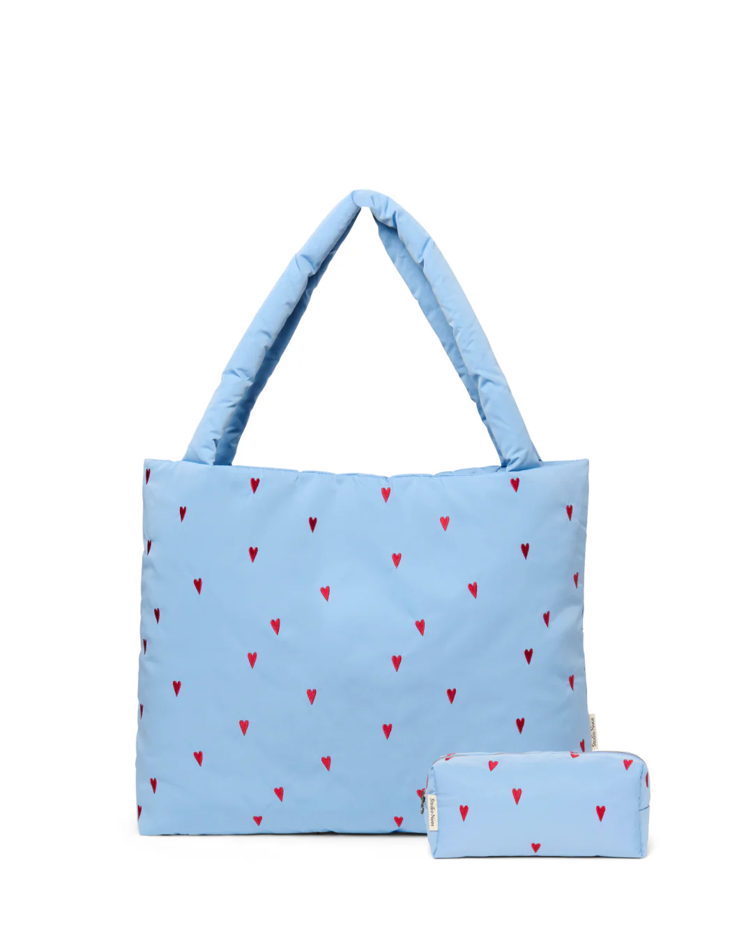 Classic Puffy Gift Set | Light Blue Hearts - Image 3