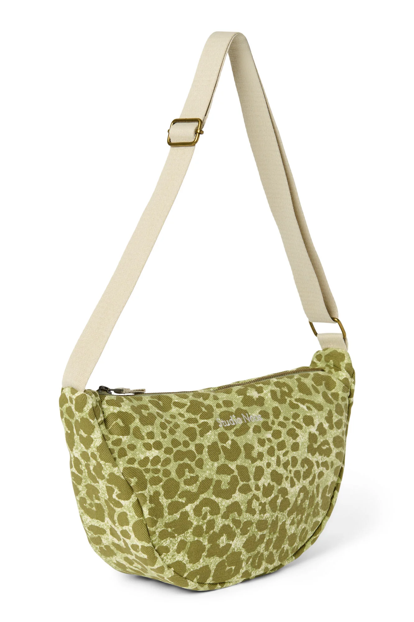 Cotton Adult Fanny Pack | Green Leopard - Image 2
