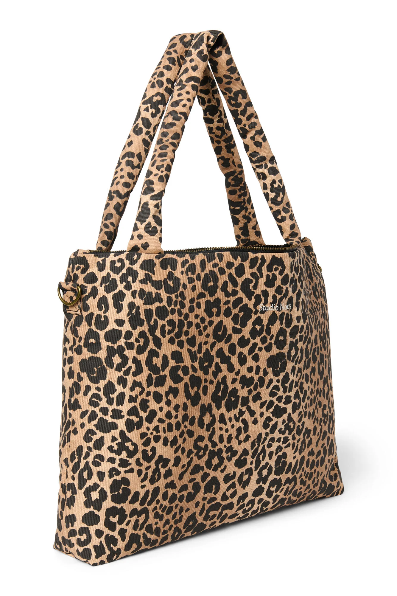 Cotton Diaper Bag | Brown Leopard - Image 4