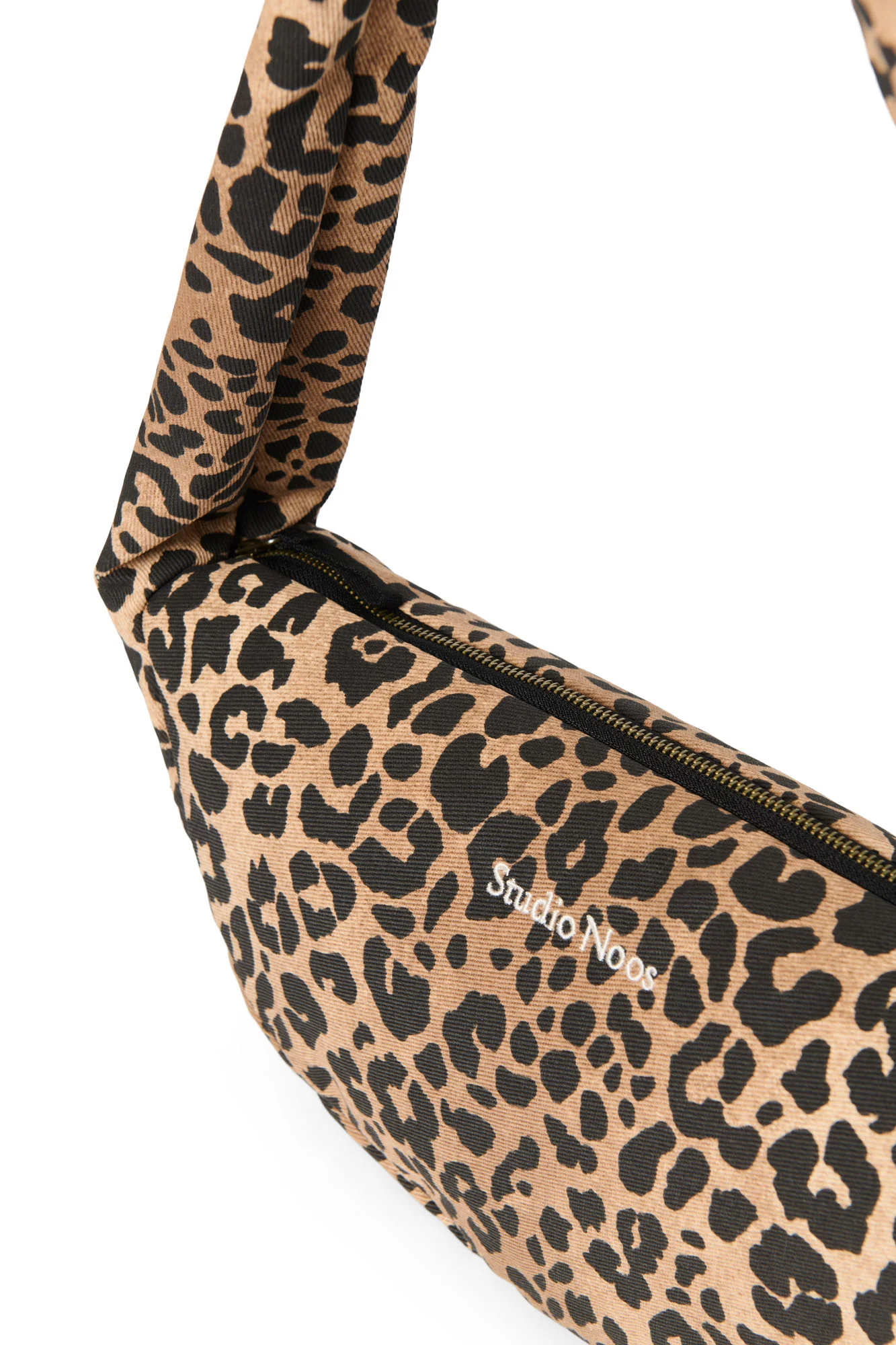 Cotton Mini Cross Body Bag | Brown Leopard - Image 6