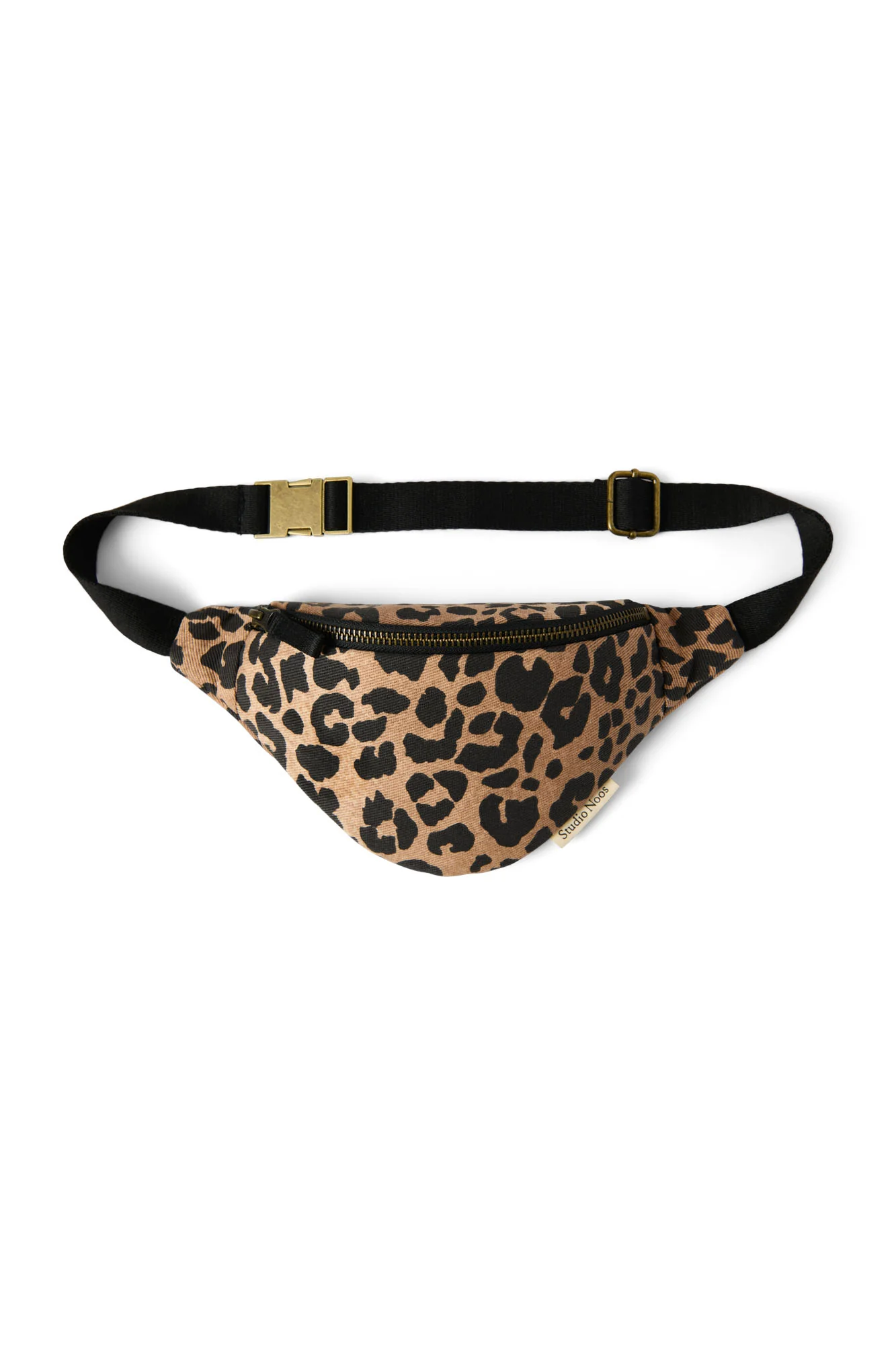 Cotton Mini Fanny Pack | Brown Leopard