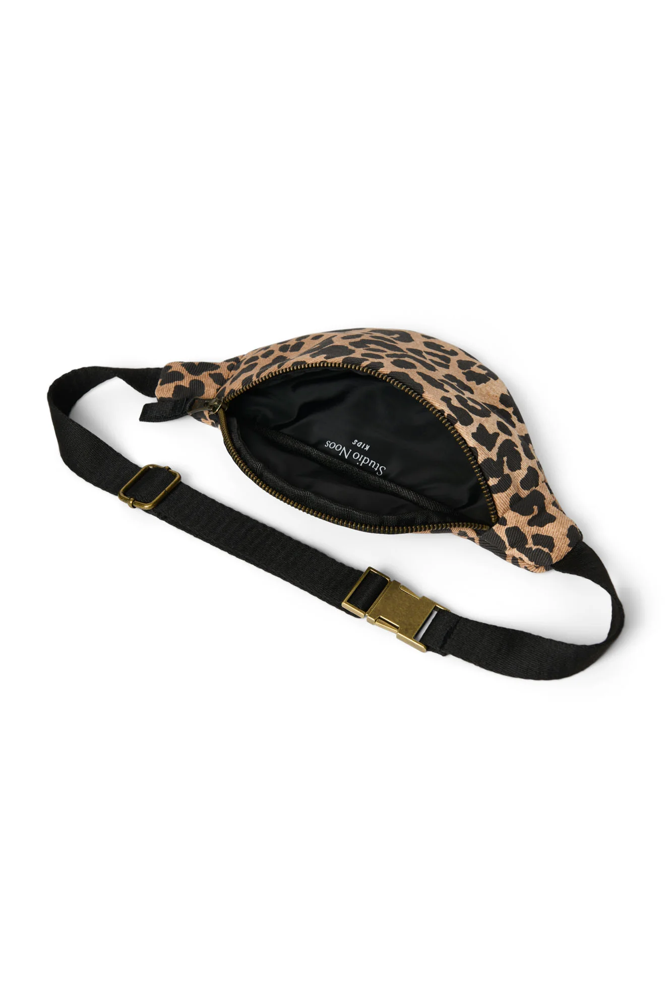 Cotton Mini Fanny Pack | Brown Leopard - Image 2