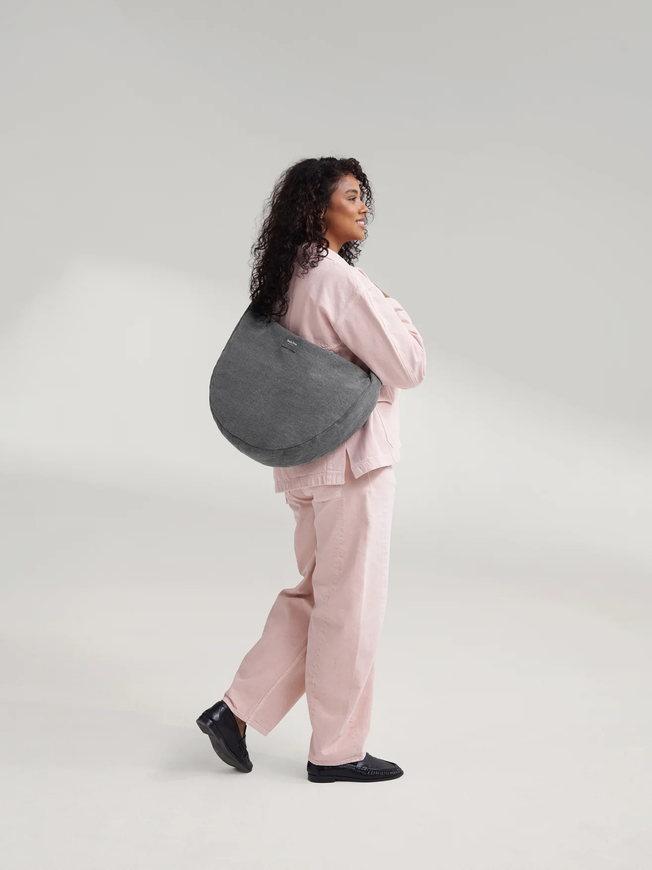 Denim Cross Body Bag | Grey - Image 4