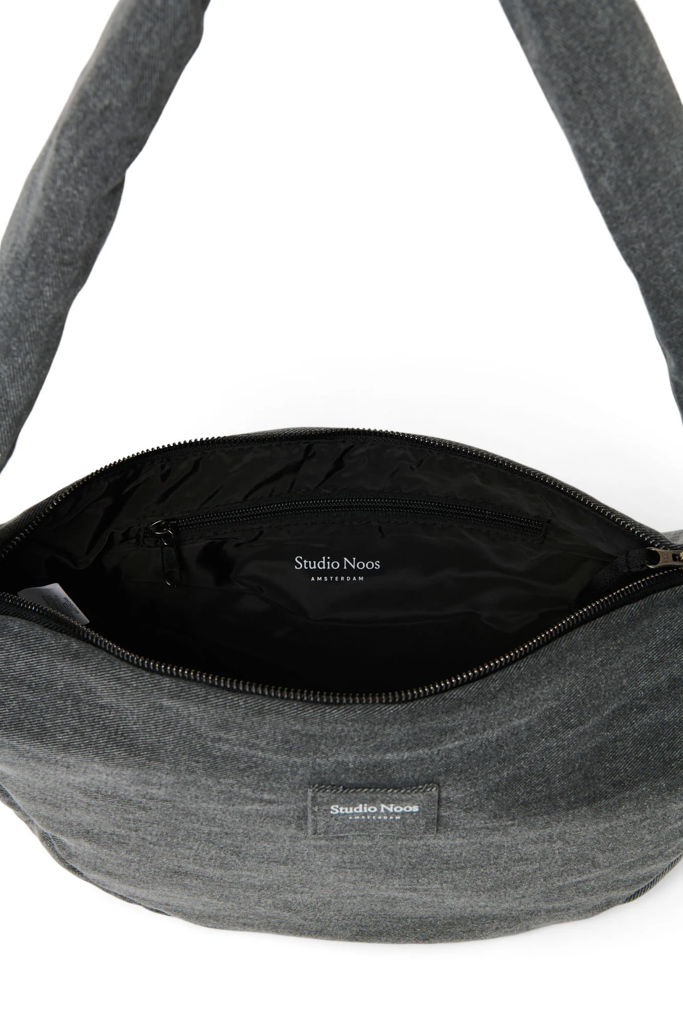 Denim Mini Cross Body Bag | Grey - Image 7