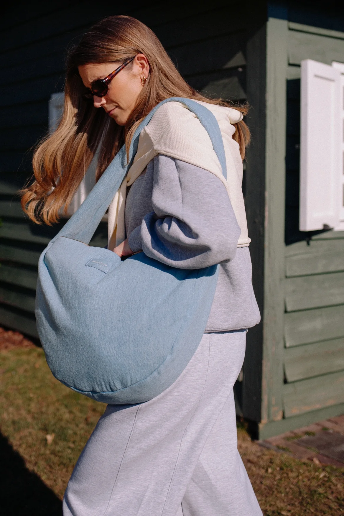 Denim Cross Body Bag | Blue - Image 2