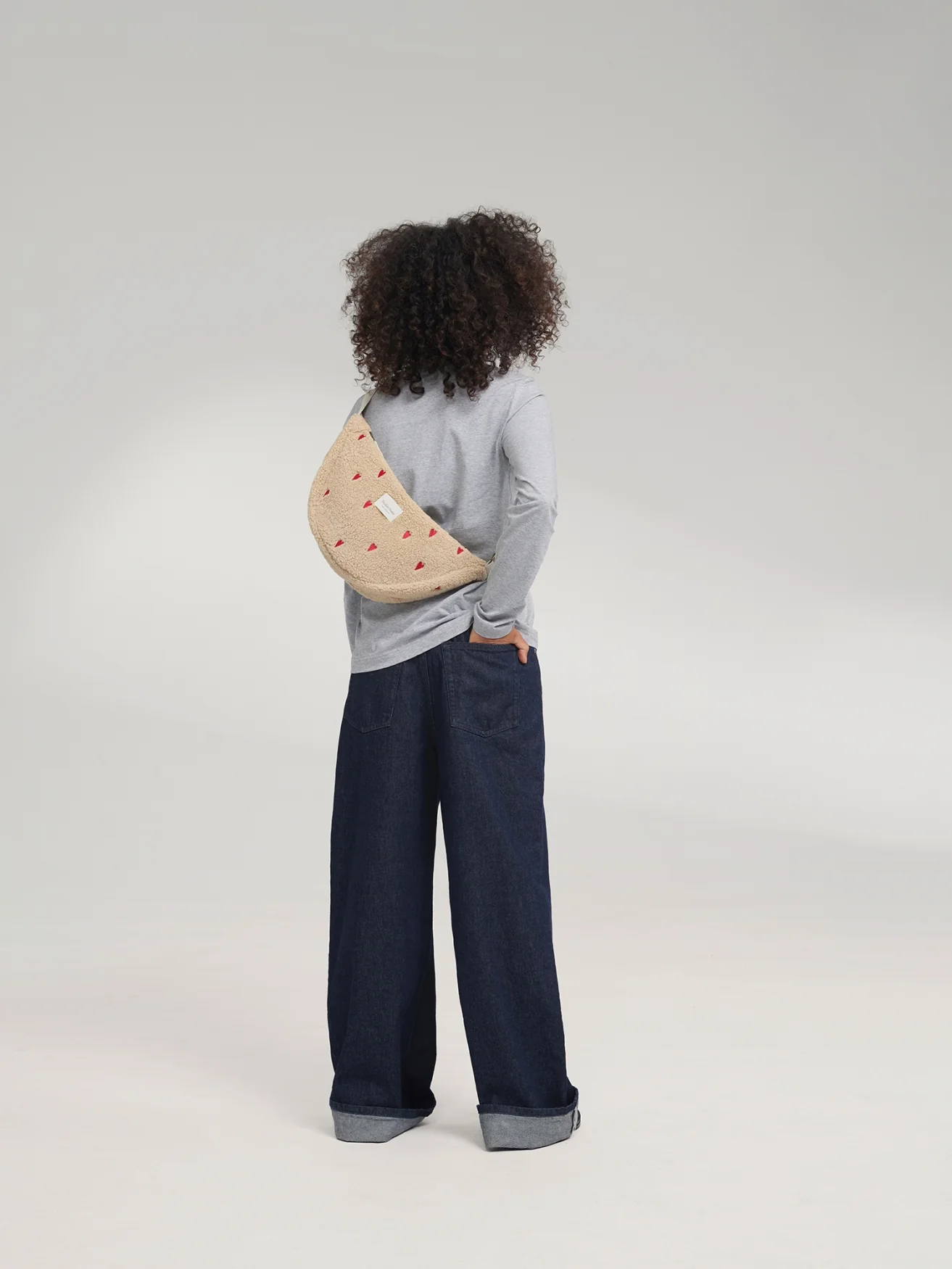 Teddy Adult Fanny Pack | Ecru Hearts - Image 8