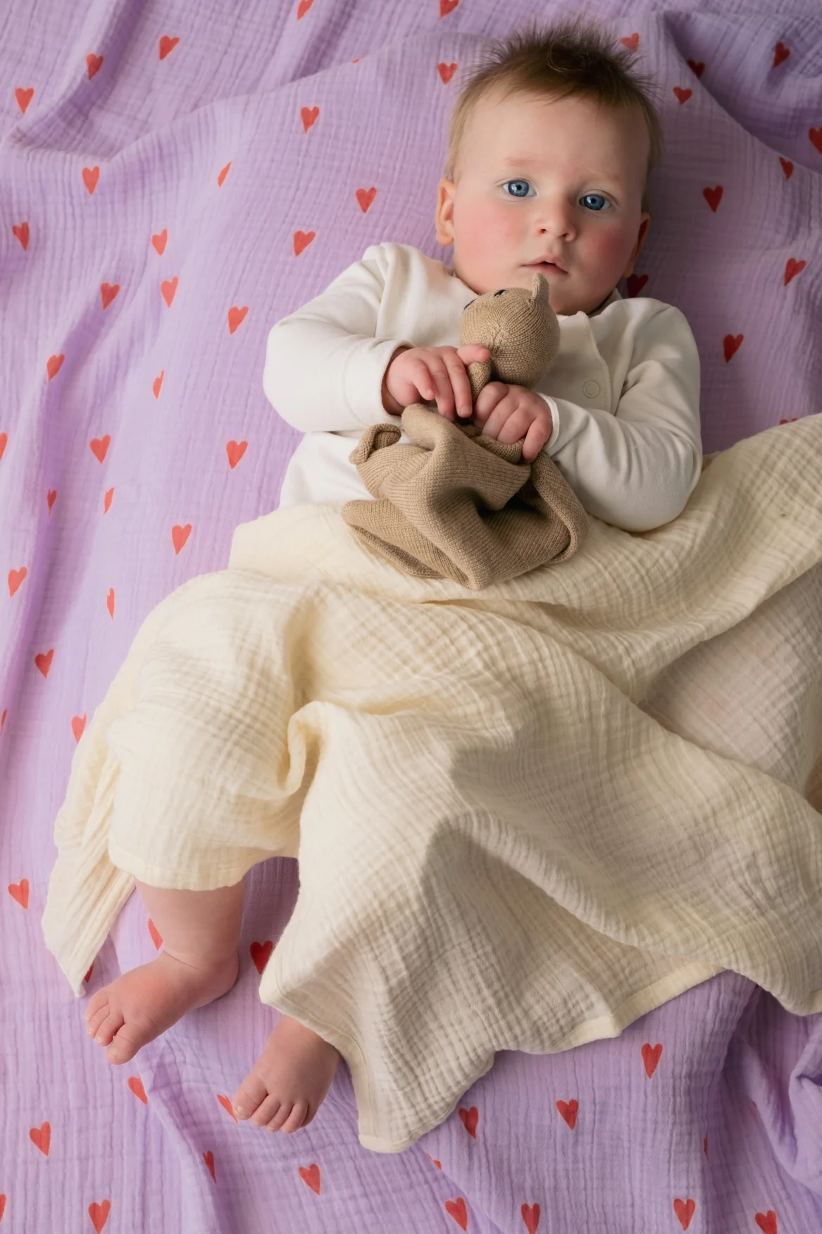 Newborn Essential Gift Set - Purple Hearts - Image 5