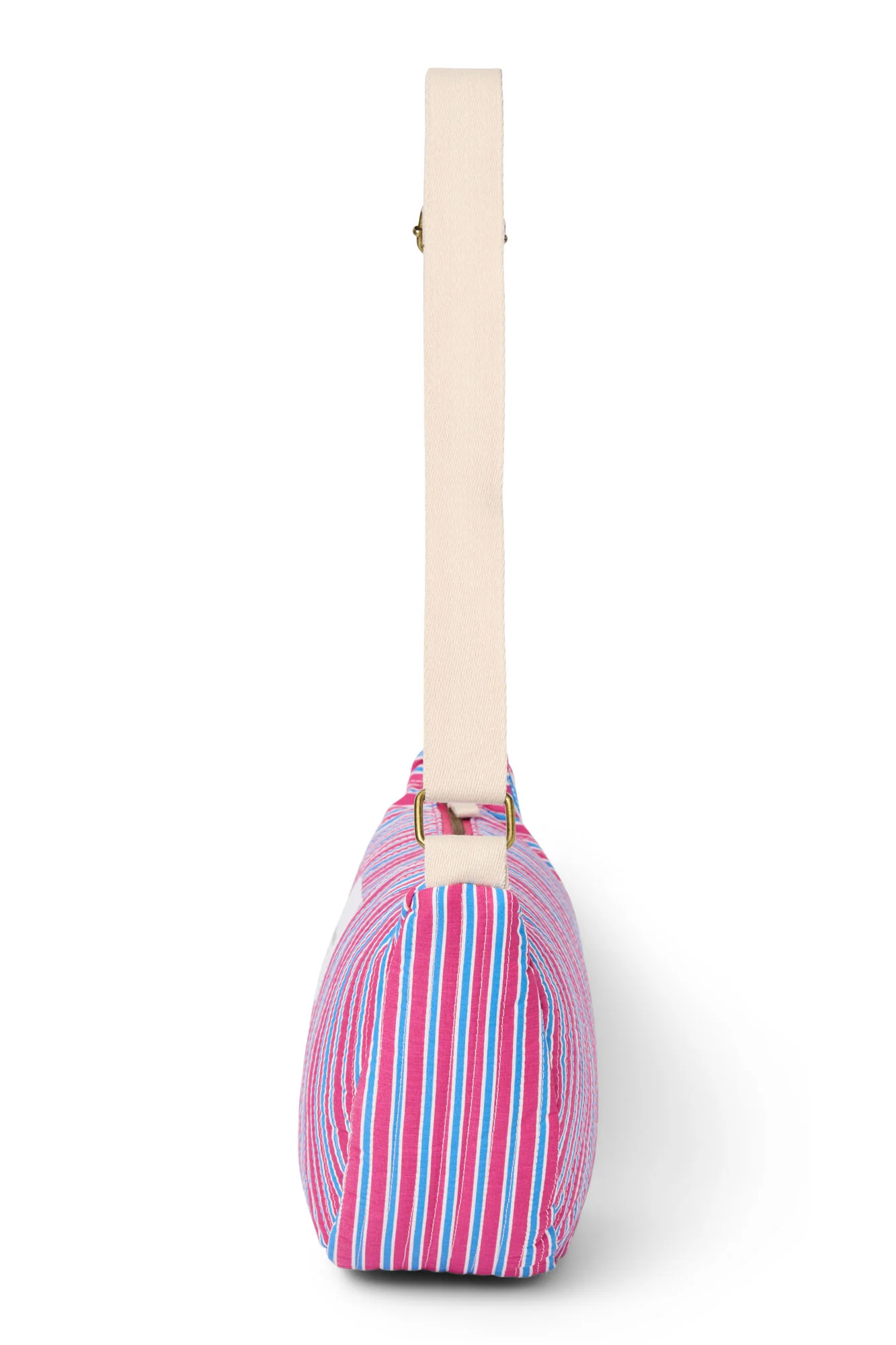 Poplin Striped Adult Fanny Pack | Raspberry - Image 5
