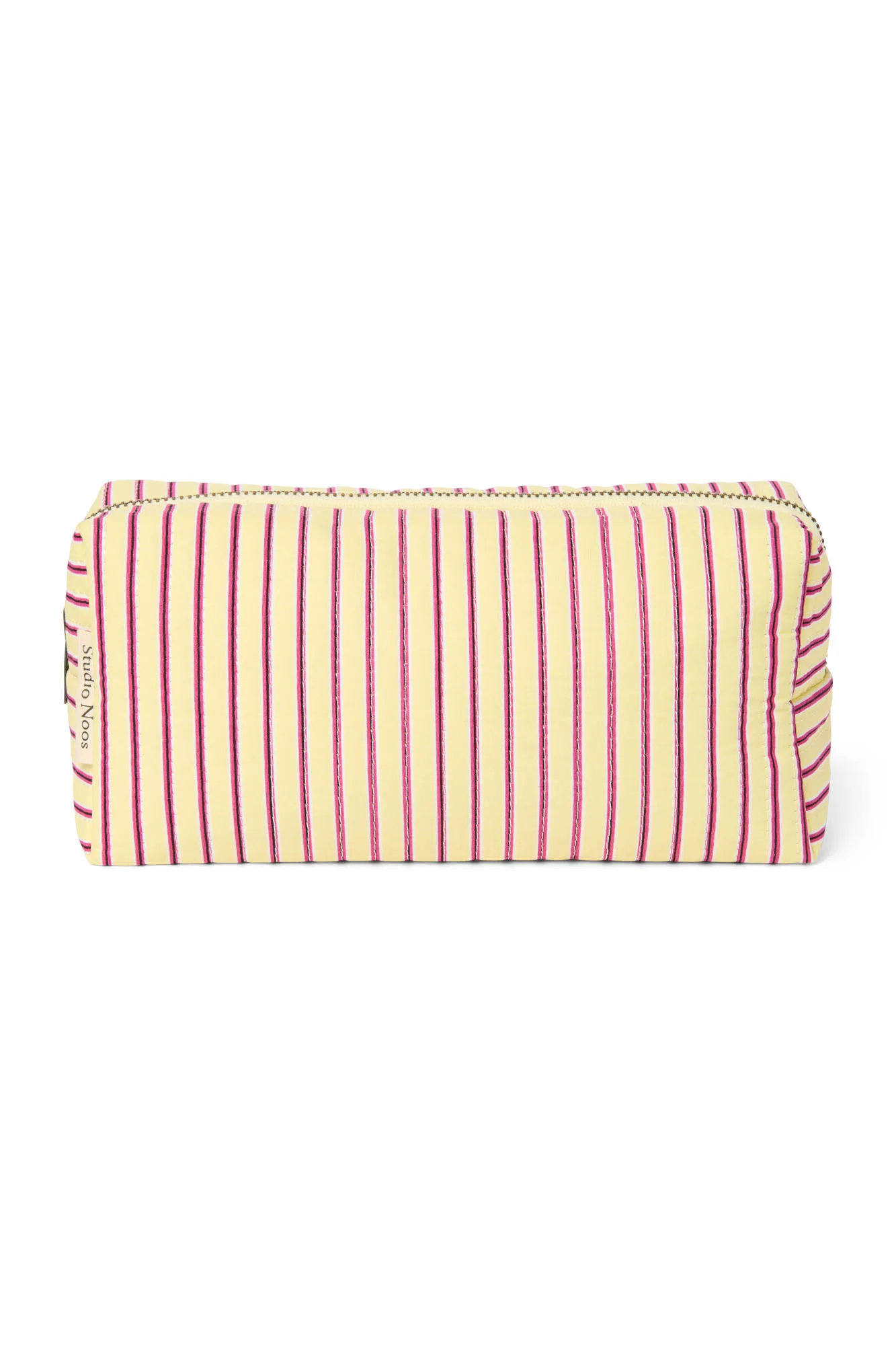 Poplin Striped Pouch | Butter Yellow
