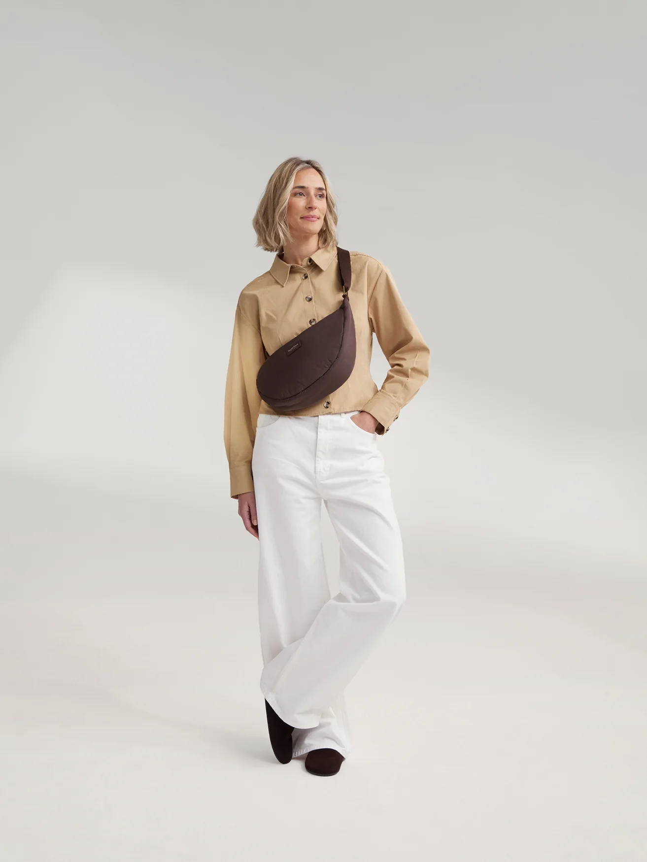Puffy Adult Fanny Pack | Brown - Image 2