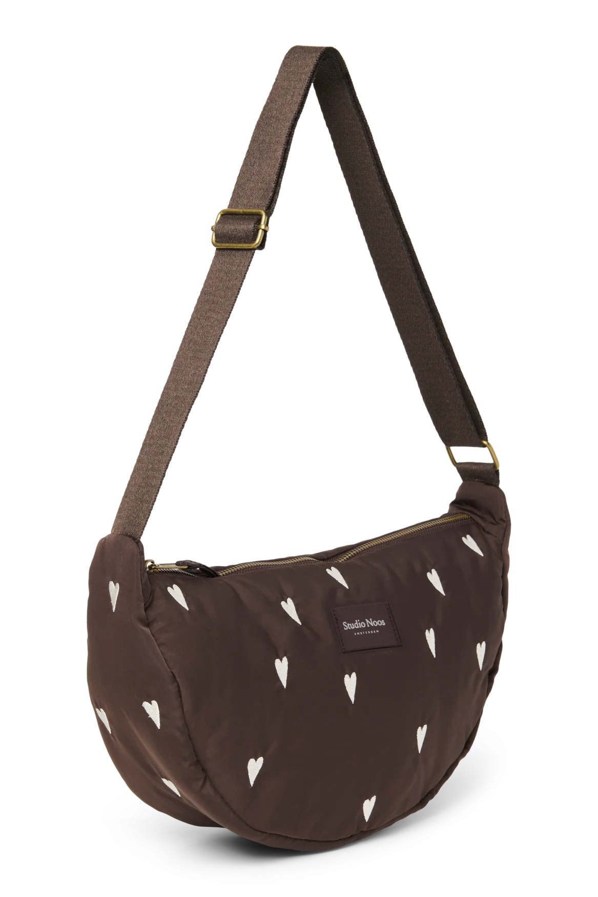 Puffy Adult Fanny Pack | Brown Hearts - Image 5