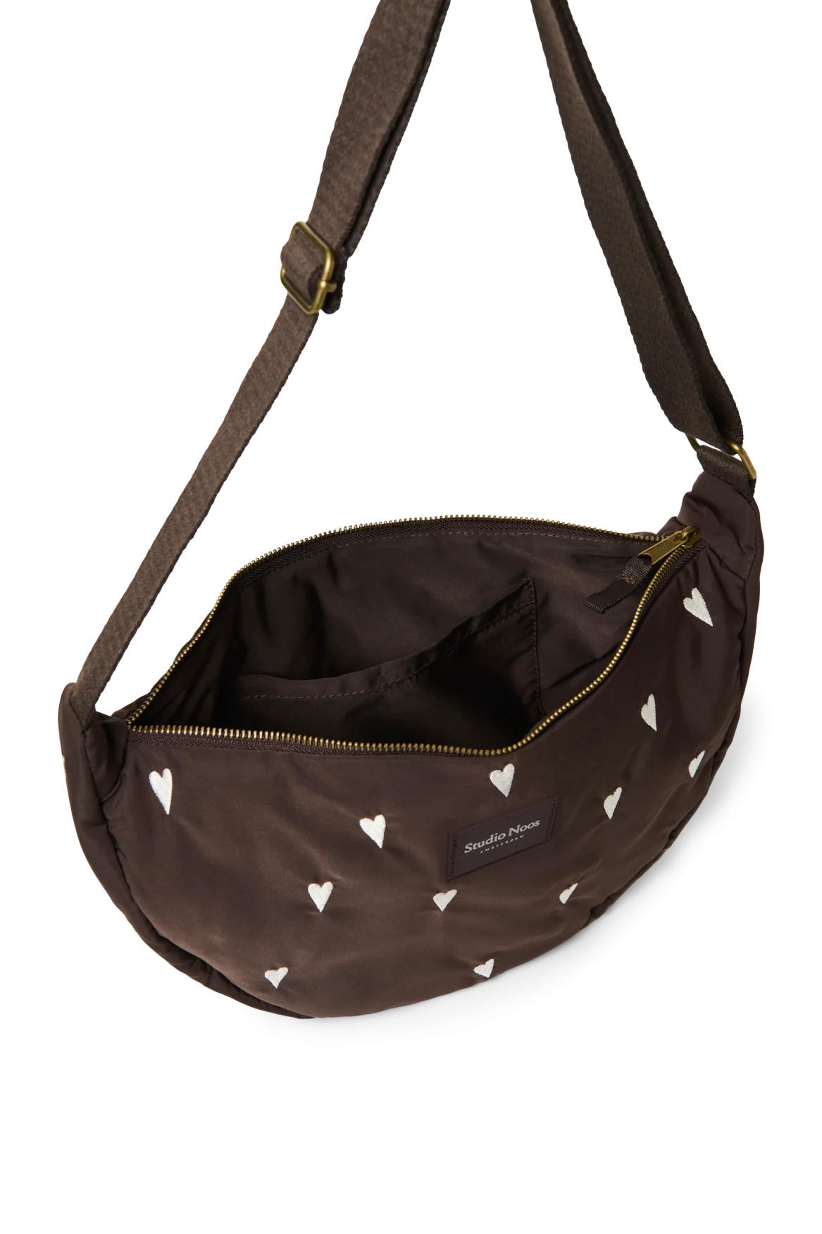 Puffy Adult Fanny Pack | Brown Hearts - Image 7
