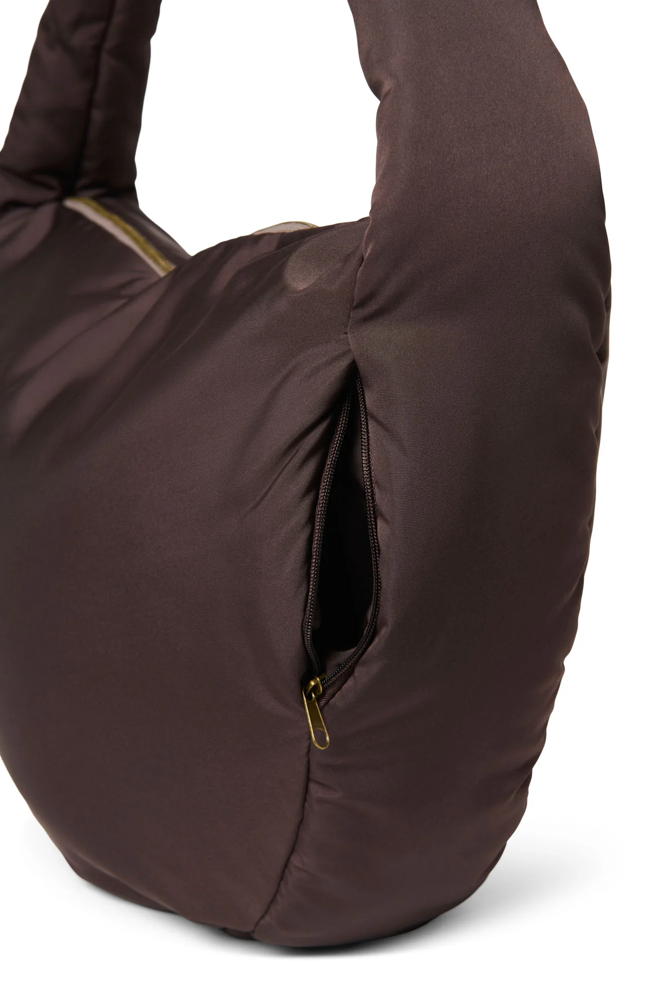 Puffy Cross Body Bag | Brown - Image 7