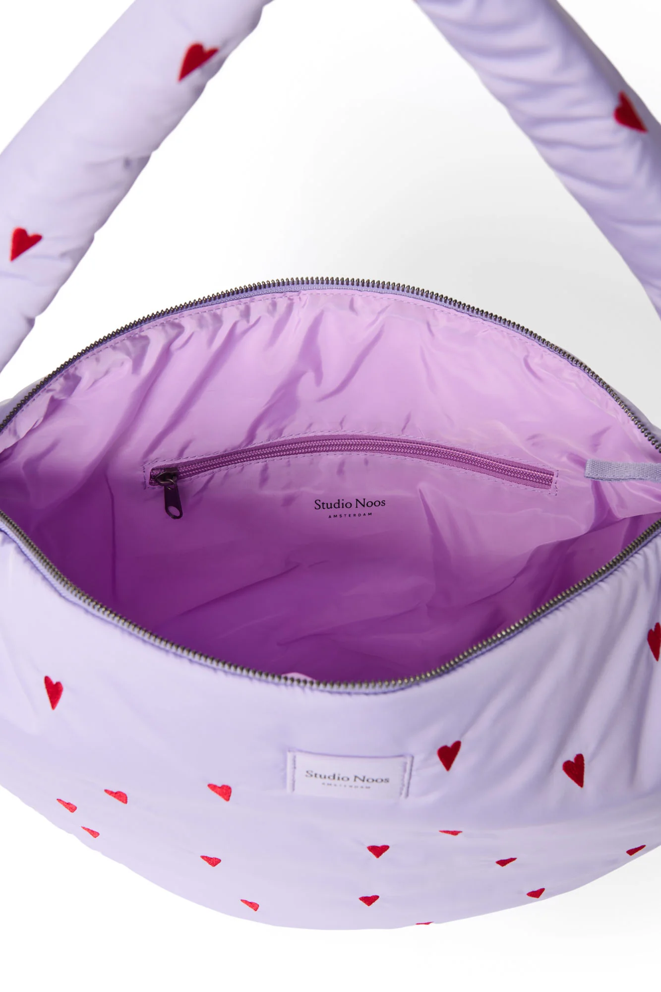 Puffy Cross Body Bag | Purple Hearts - Image 7
