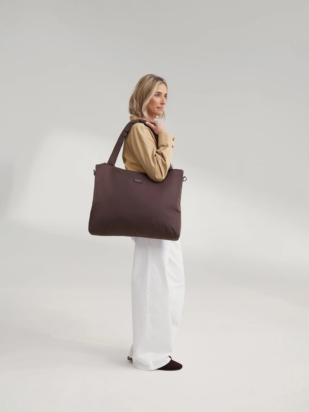 Puffy Diaper Bag | Brown - Image 2