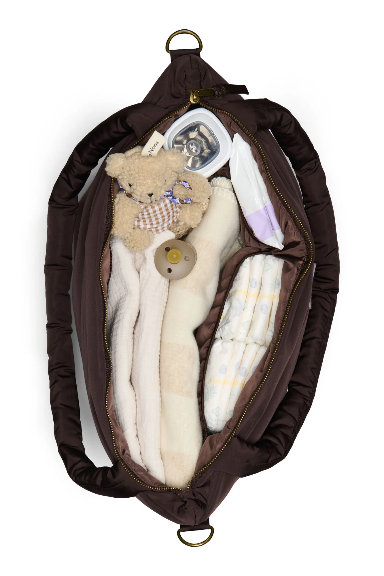 Puffy Diaper Bag | Brown - Image 7