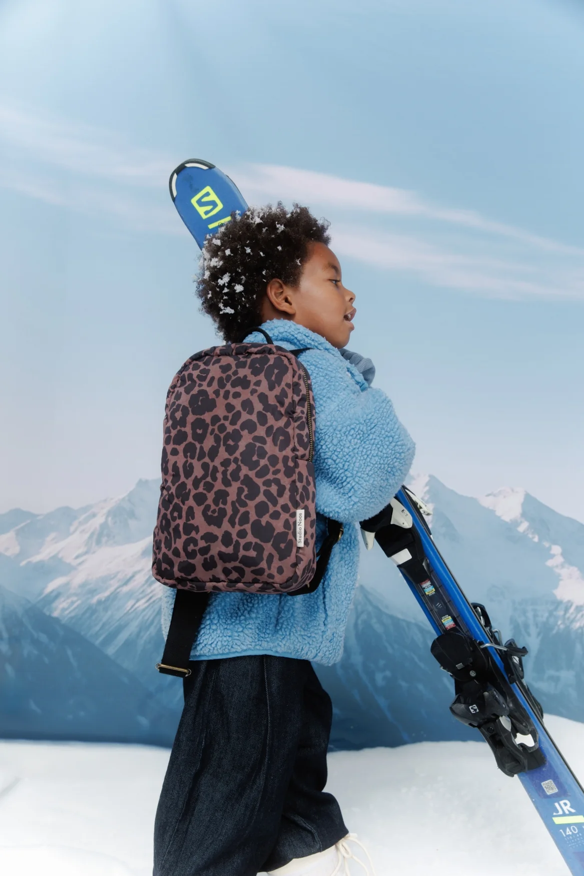 Puffy Mini Backpack | Red Leopard - Image 2