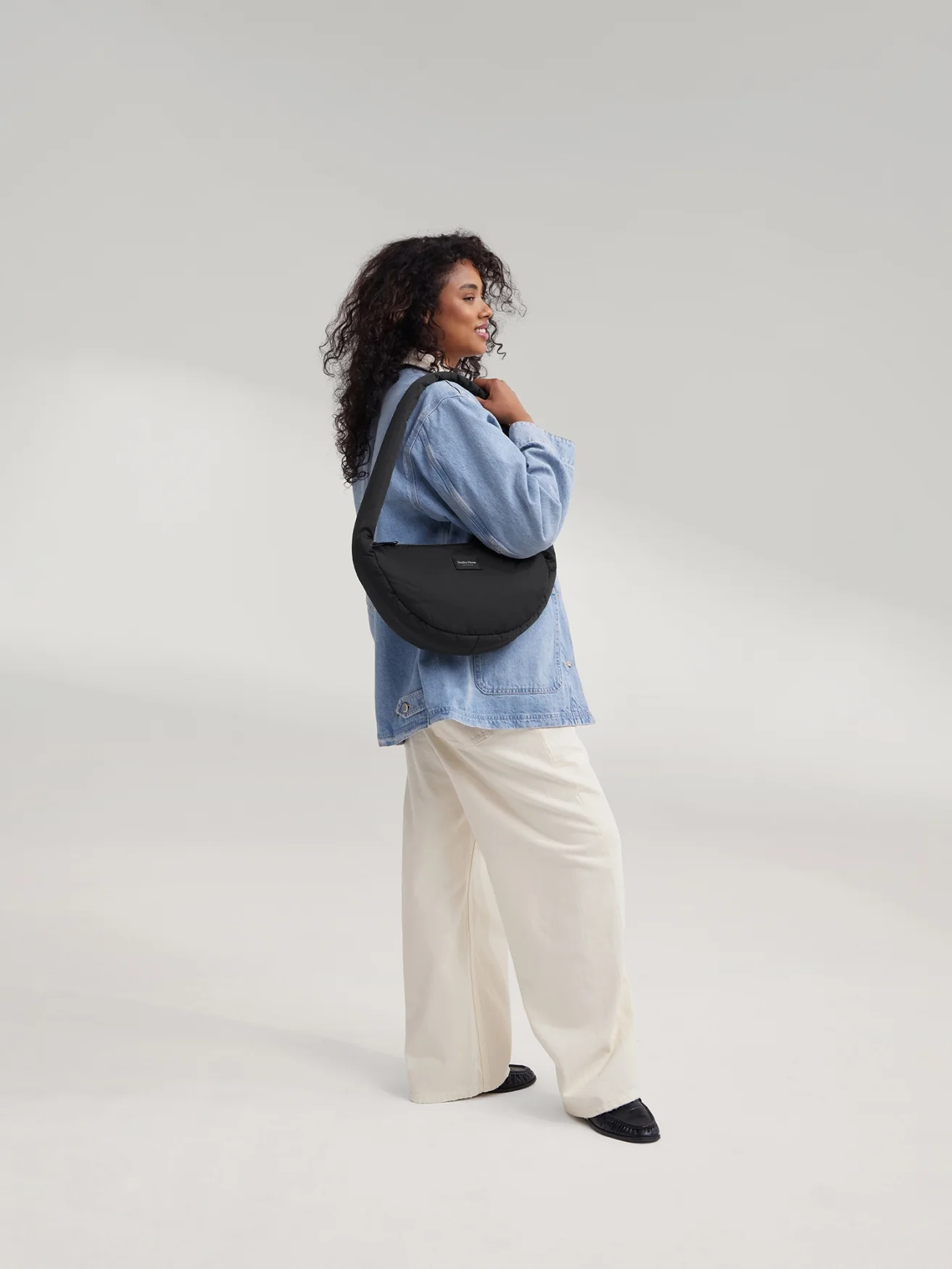 Puffy Mini Cross Body Bag | Black - Image 2