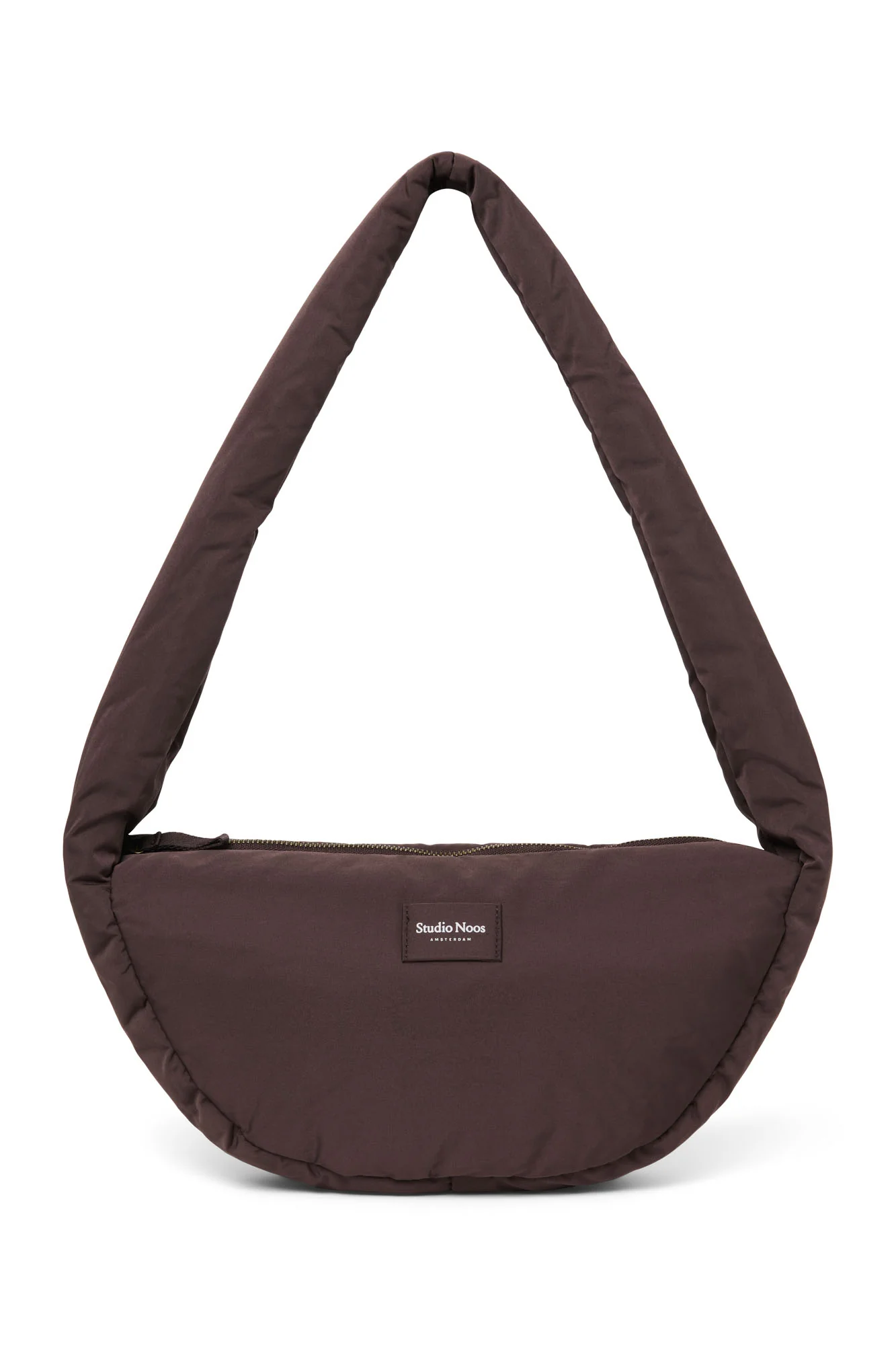 Puffy Mini Cross Body Bag | Brown