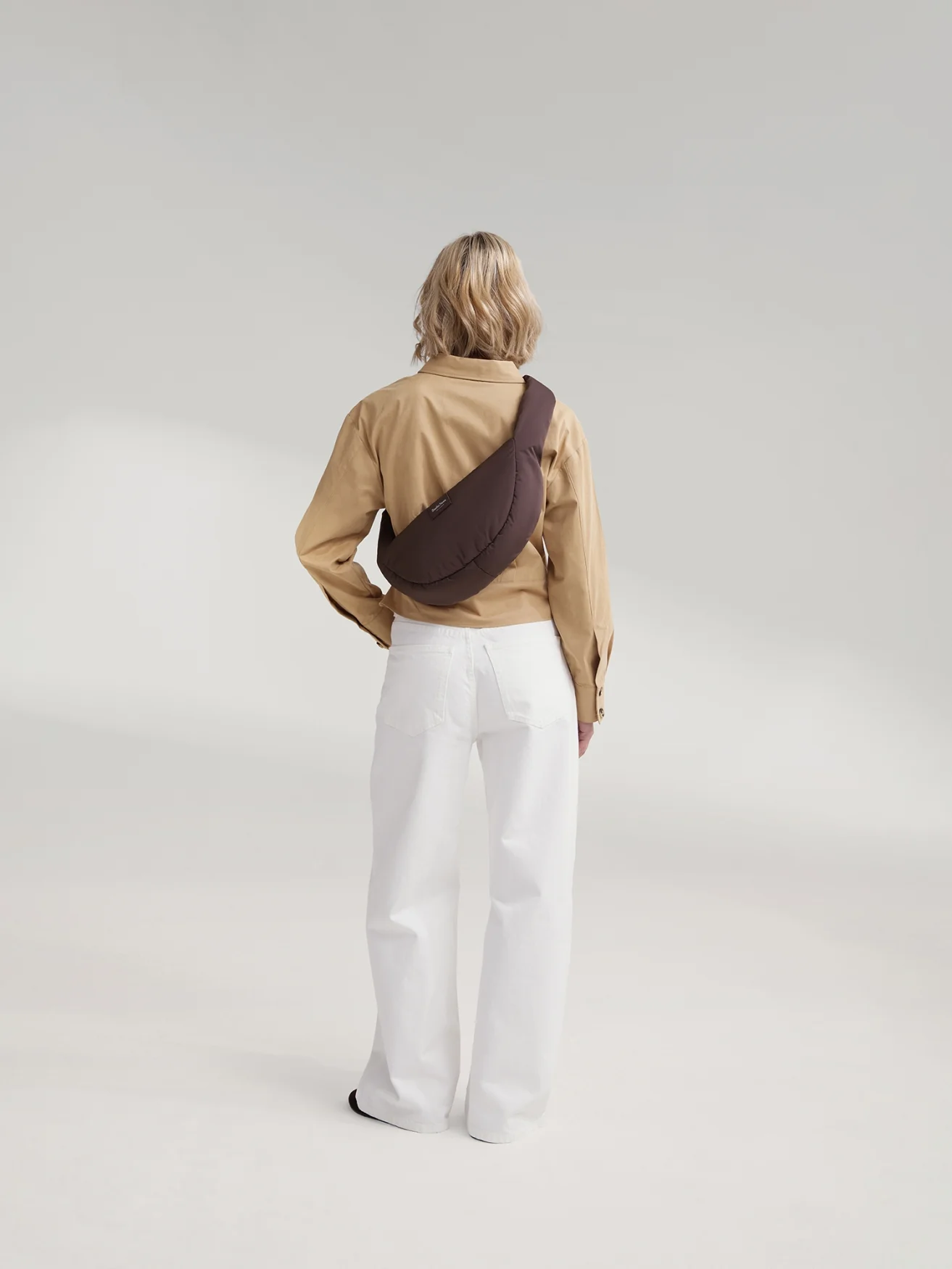 Puffy Mini Cross Body Bag | Brown - Image 8