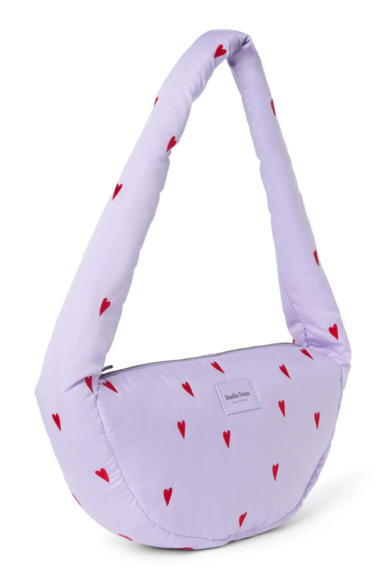 Puffy Mini Cross Body Bag | Purple Hearts - Image 2