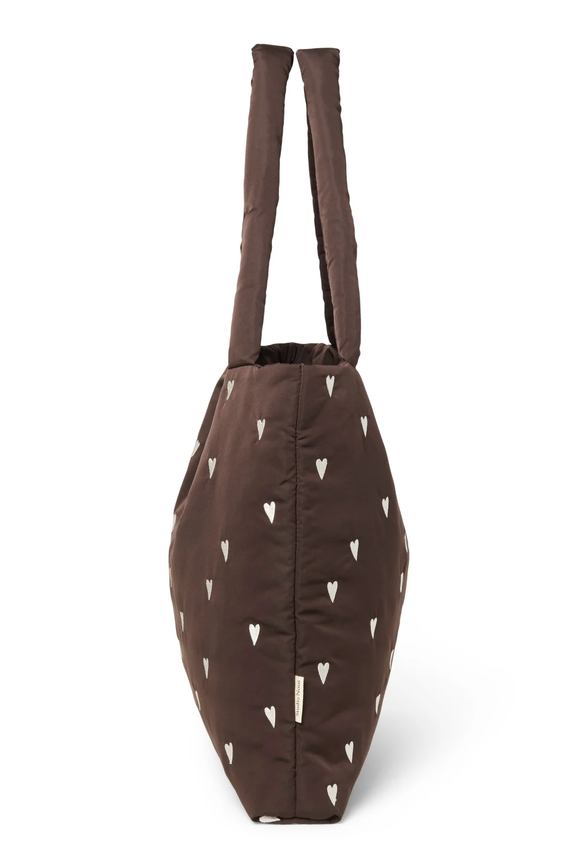 Puffy Mom Bag | Brown Hearts - Image 6