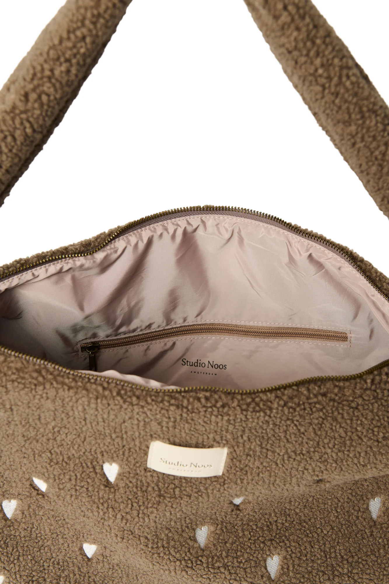 Teddy Cross Body Bag | Brown Hearts - Image 10