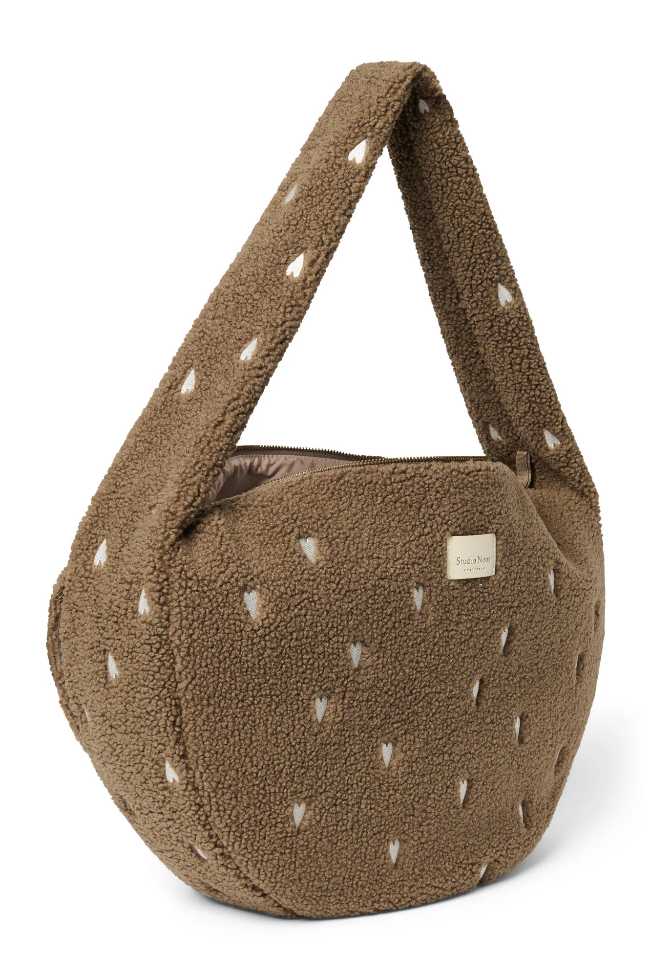 Teddy Cross Body Bag | Brown Hearts - Image 6