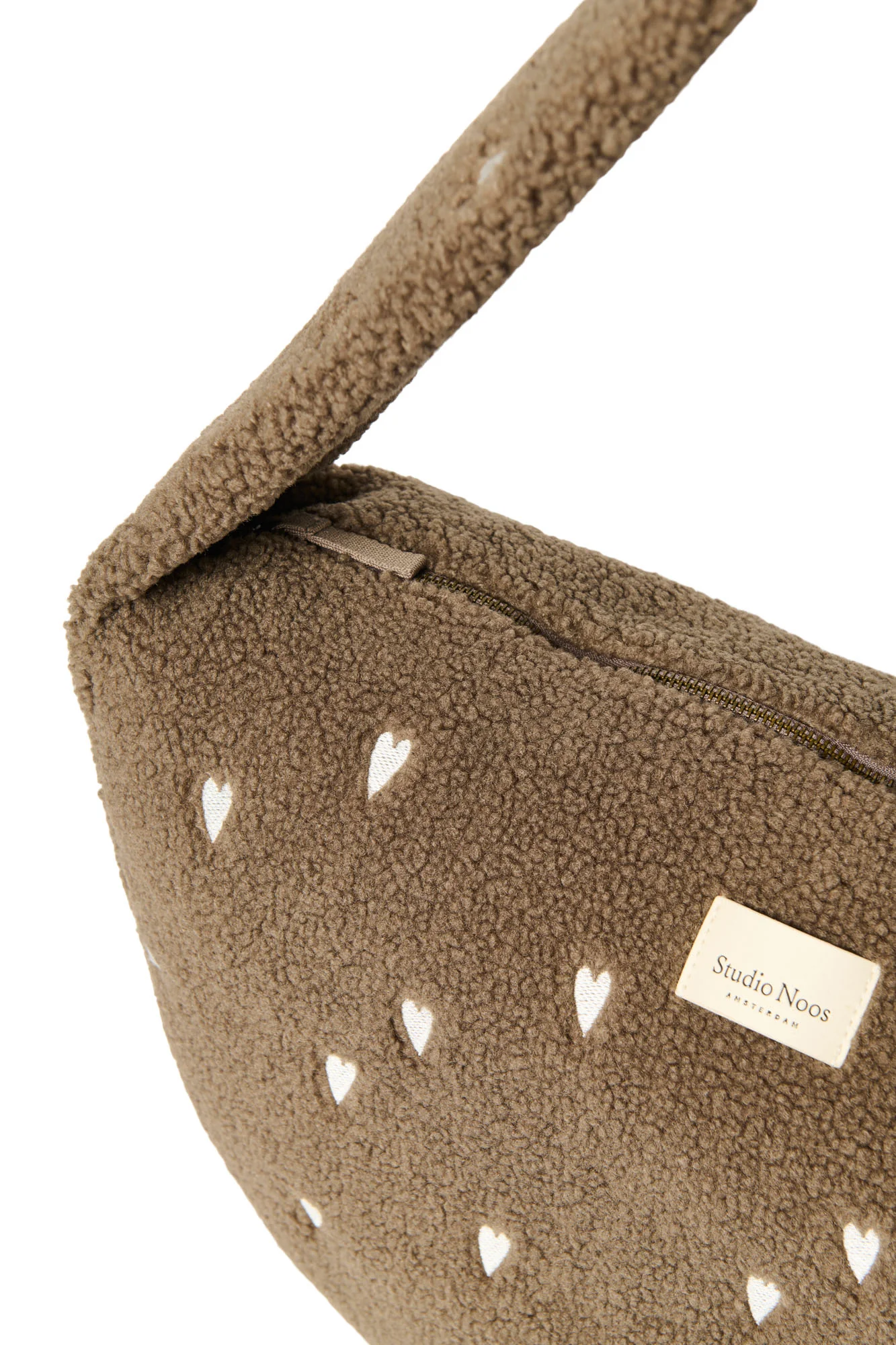 Teddy Cross Body Bag | Brown Hearts - Image 8