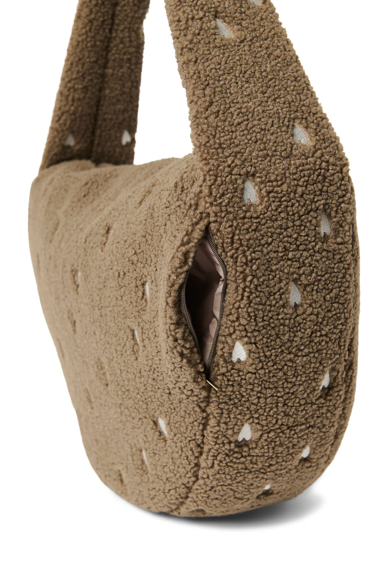 Teddy Cross Body Bag | Brown Hearts - Image 9