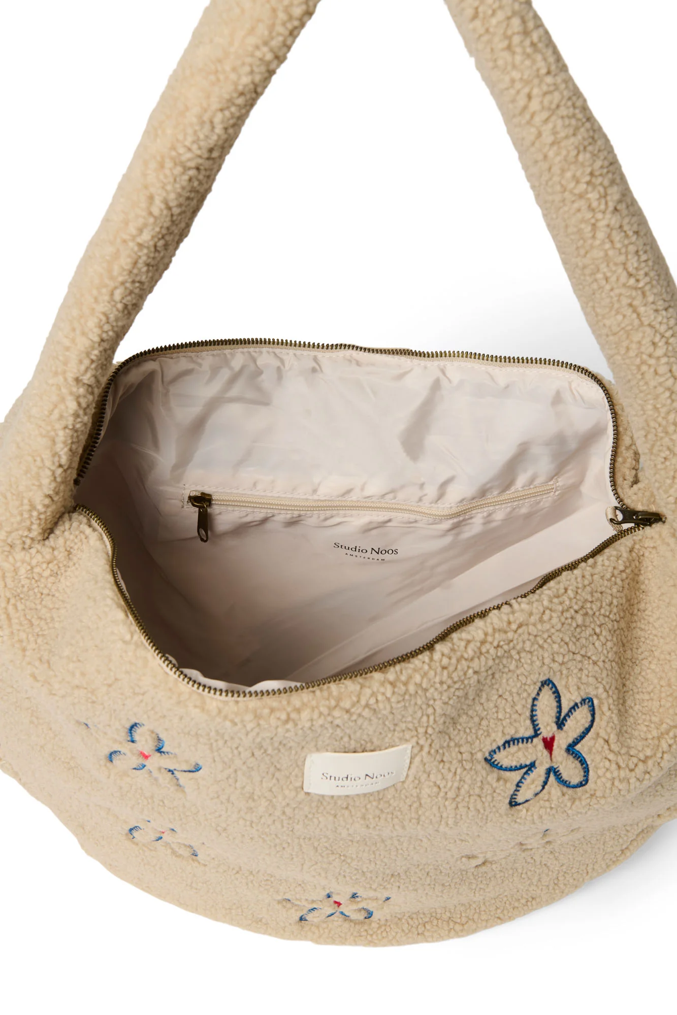 Teddy Cross Body Bag | Ecru Flower Heart - Image 7