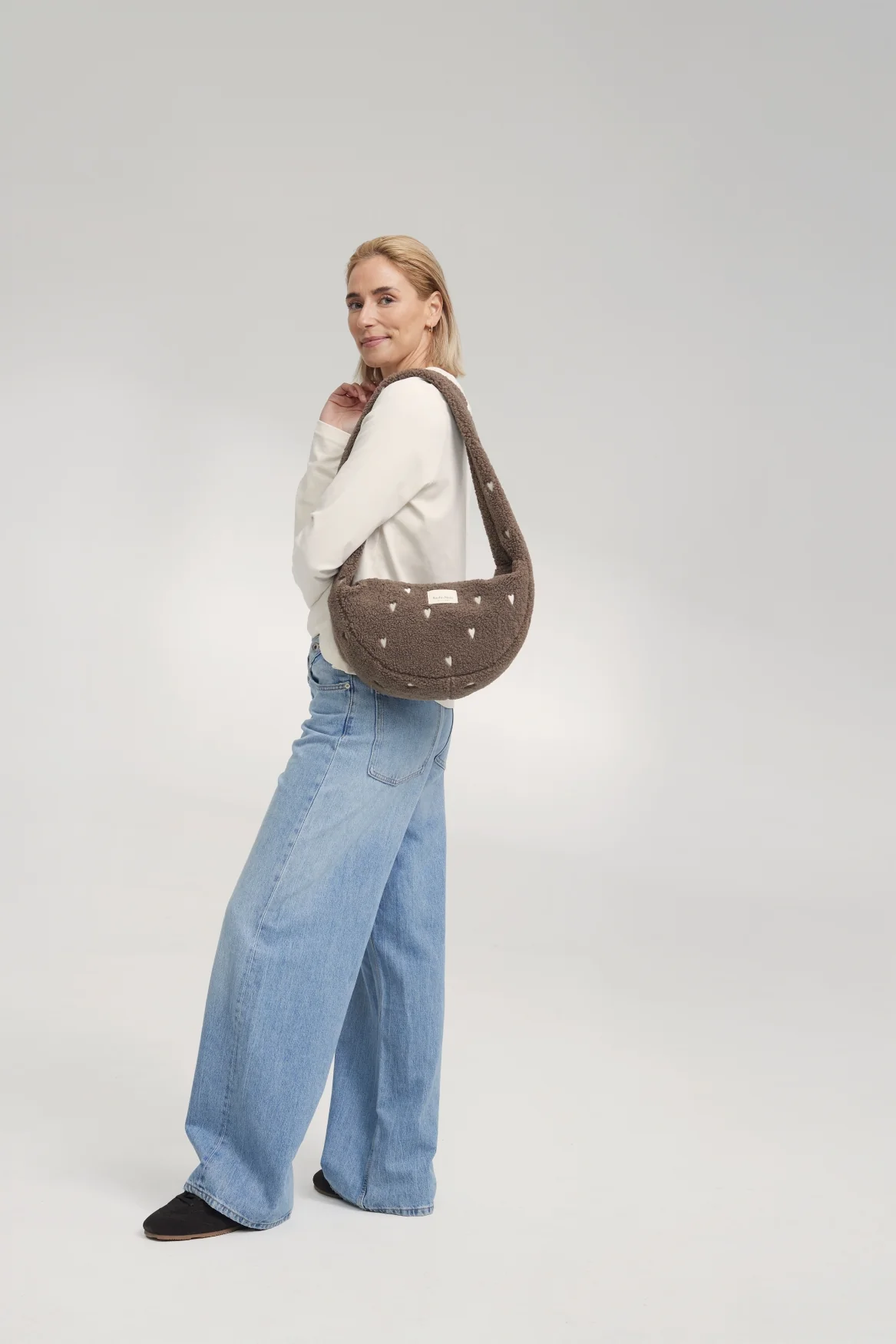 Teddy Mini Cross Body Bag | Brown Hearts - Image 3