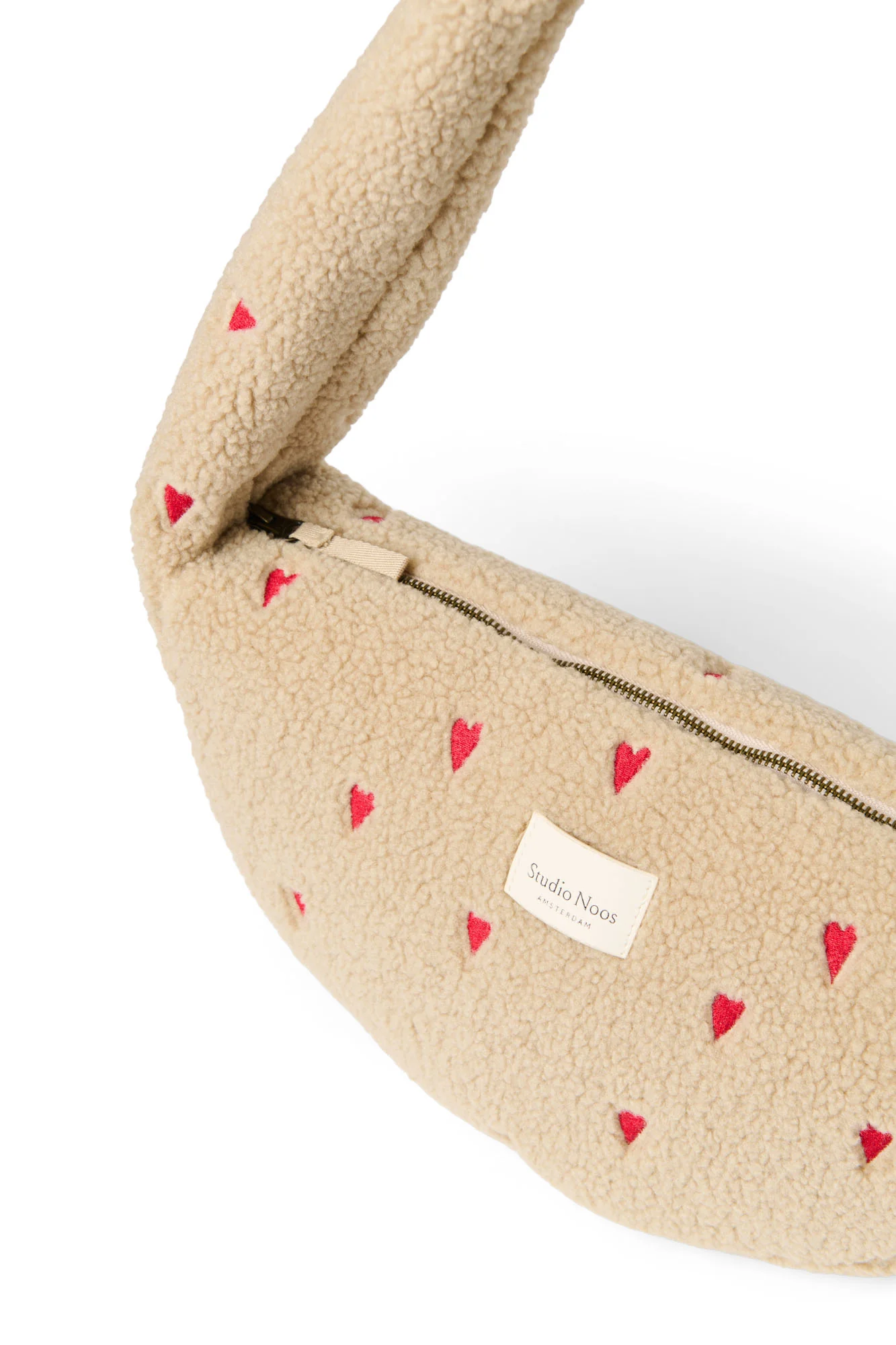 Teddy Mini Cross Body Bag | Ecru Hearts - Image 7