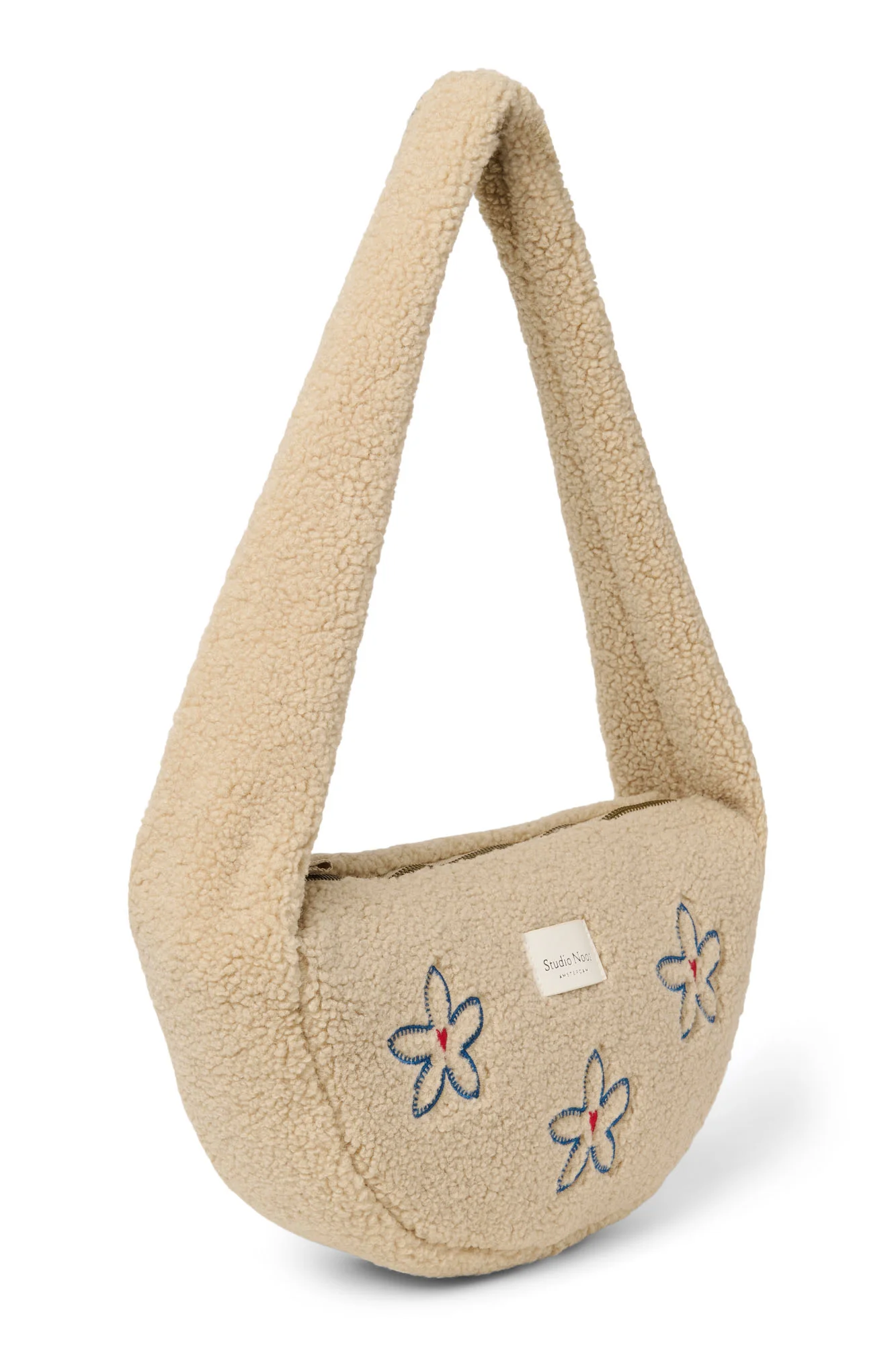 Teddy Mini Cross Body Bag | Ecru Flower Heart - Image 3