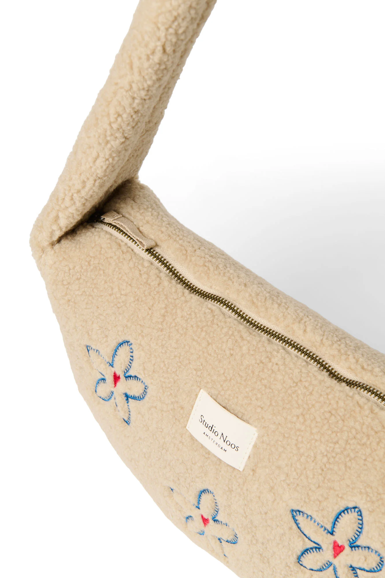 Teddy Mini Cross Body Bag | Ecru Flower Heart - Image 5