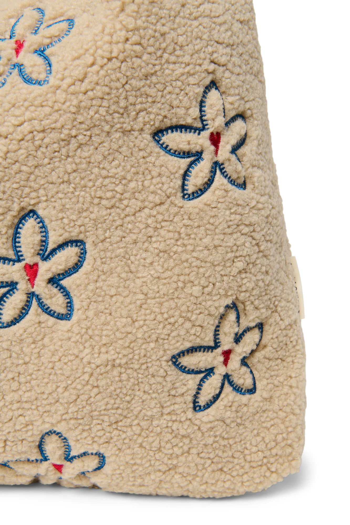 Teddy Mom Bag | Ecru Flower Heart - Image 5