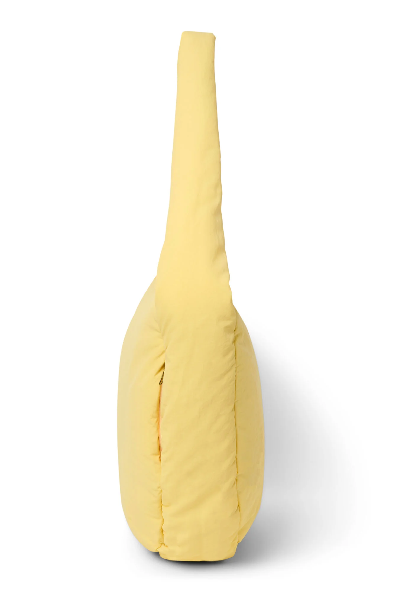 Textured Puffy Cross Body Bag | Butter Yellow - Image 5